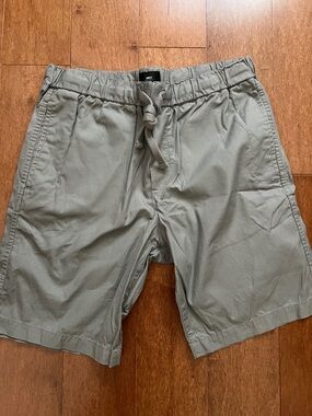 Obey Gray Cotton Pull On Drawstring Shorts